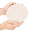 Assiettes rondes et simples pour la décoration et les petits arrangements, 17 cm, lot de 6 | Floristik24.be