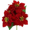 Floristik24 Bouquet poinsettia velours rouge 35cm