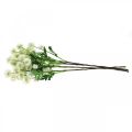 Floristik24 Branche artificielle pompon branche décorative blanc 61cm 4pcs