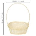 Panier cadeau environ 38 cm x 27 cm brillant | Floristik24.be