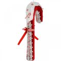 Floristik24 Décoration canne en bonbon grande Noël rouge blanc avec dentelle H36cm