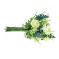 Floristik24 Bouquet de renoncule aux jacinthes de raisin blanc 25cm