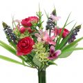 Floristik24 Bouquet de renoncules aux jacinthes de raisin Rose 25cm