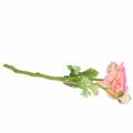 Floristik24 Ranunculus fleur et bouton rose artificiel 34cm