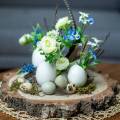 Floristik24 Bouquet de renoncule aux jacinthes de raisin blanc 25cm