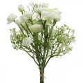 Bouquet De Renoncules Fleurs Artificielles Fleurs De Soie Blanc L37cm