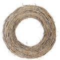 Floristik24 Couronne décorative en rotin blanchi, pour une décoration créative, 50 cm