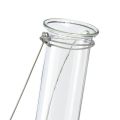 Floristik24 Verre décoratif tube à essai à suspendre mini vase Ø2,4cm H22,5cm