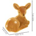 Figurine décorative de faon couché, 8 cm, lot de 6. | Floristik24.be