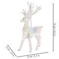 Décorations de Noël en forme de rennes en acrylique, 14 cm, lot de 4 | Floristik24.be