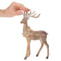 Figurine décorative de cerf à bois, à poser, décoration de Noël, 28 cm | Floristik24.be