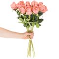 Bouquet de 12 roses artificielles à longue tige (62 cm). | Floristik24.be