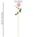 Bouquet de 12 roses artificielles à longue tige (62 cm). | Floristik24.be
