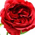 Floristik24 Fleur artificielle rose rouge 72cm