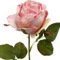 Floristik24 Déco rose rose, décoration fleurie, rose artificielle L74cm Ø7cm