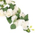 Guirlande de roses artificielles blanches décoratives, 170 cm | Floristik24.be