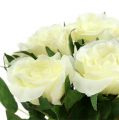 Floristik24 Bouquets de roses blanches L26cm 3pcs