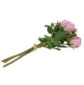 Floristik24 Bouquet de roses artificielles en rose foncé 40cm