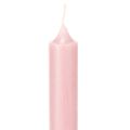 Bougies rustiques coniques roses unies 350/28 mm, lot de 4 | Floristik24.be