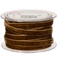 Ruban décoratif en velours, étroit, 10 mm de large, 20 m de long, en rouleau | Floristik24.be
