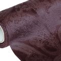 Floristik24 Chemin de table en ruban de velours violet, motif cachemire, 150 mm, 3 m