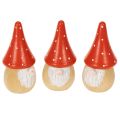 Floristik24 Mini figurines de gnomes, décorations de table en forme d'amanite tue-mouches, 10 cm, lot de 6