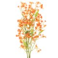 Floristik24 Branche d'orchidée artificielle orange filigranée, décoration de chambre, 110 cm, lot de 3