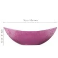 Bol en plastique rose, 39 cm x 13 cm, H 13 cm | Floristik24.be