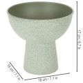 Pot de fleurs rond moderne sur