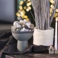 Pot de fleurs rond moderne sur un socle haut, 18 cm | Floristik24.be