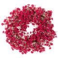 Floristik24 Couronne de fleurs artificielles, décoration de gypsophile, 30 cm