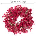 Couronne de fleurs artificielles, décoration de gypsophile, 30 cm | Floristik24.be