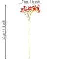 Gypsophile artificielle rouge, bouquet décoratif, 30 cm, lot de 10 | Floristik24.be