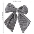 Nœud décoratif à suspendre, nœud de Noël, velours côtelé, 24 cm, lot de 2 | Floristik24.be