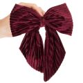Nœud en velours côtelé rouge pour suspendre les décorations de Noël, 24 cm, lot de 2 | Floristik24.be