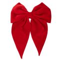Floristik24 Nœud décoratif rouge, grand nœud en velours pour fenêtre ou porte, 50 cm