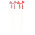 Pics décoratifs à fleurs en forme de nœud, 32 cm, lot de 12 | Floristik24.be