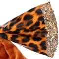 Nœud décoratif à motif léopard imprimé animal, 20 cm, lot de 3 | Floristik24.be