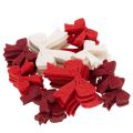 Nœuds décoratifs assortis, assortiment de 48 pièces, pour décorations de Noël et loisirs créatifs, 5 cm. | Floristik24.be