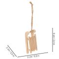 Traîneau décoratif à suspendre au sapin de Noël, 6 cm, lot de 6 | Floristik24.be