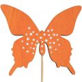 Floristik24 Bouchon de fleur en bois papillon coloré 9cm/29cm 12pcs