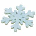 Floristik24 Scatter décoration flocon de neige bleu/gris/blanc 4cm 72p