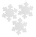 Floristik24 Flocon de neige blanc 7cm 8pcs