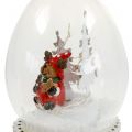 Floristik24 Boule à neige pour sapin de Noël 8cm 2pcs
