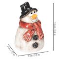 Figurine de bonhomme de neige avec écharpe rouge, décoration de Noël, 10 cm | Floristik24.be