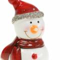 Floristik24 Figurine de décoration de Noël bonhomme de neige 7.5cm 4pcs
