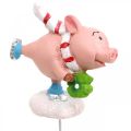 Floristik24 Cochon déco Noël cochon porte-bonheur plug fleur 4pcs