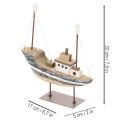 Décoration de bateau, style maritime, en bois avec support, 20 cm | Floristik24.be