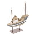 Décoration de bateau, style maritime, en bois avec support, 20 cm | Floristik24.be