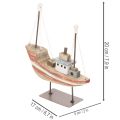 Maquette décorative de bateau en bois pour rebord de fenêtre 20 cm | Floristik24.be